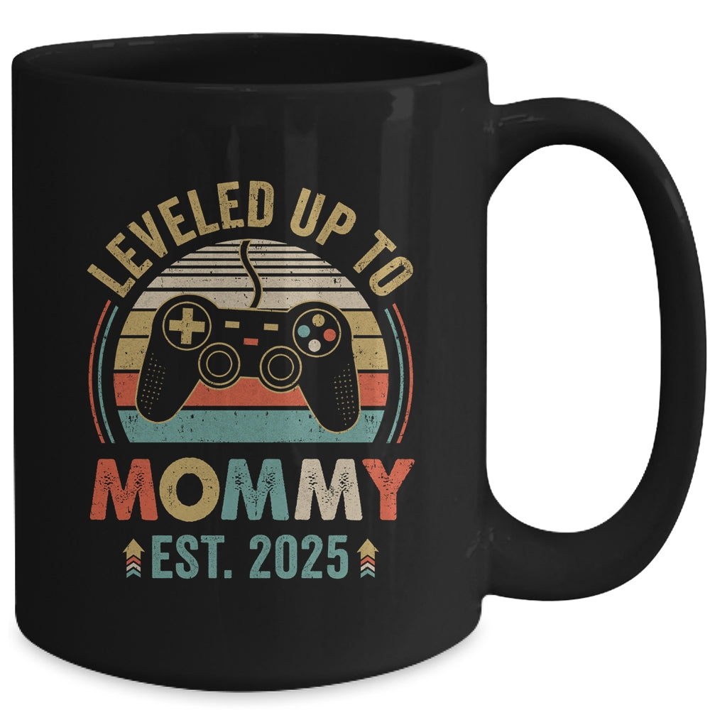 Leveled Up To Mommy 2025 Video Game Promoted To Mommy Mug | siriusteestore