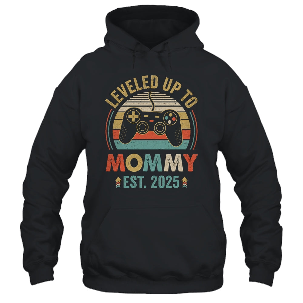 Leveled Up To Mommy 2025 Video Game Promoted To Mommy Shirt & Tank Top | siriusteestore