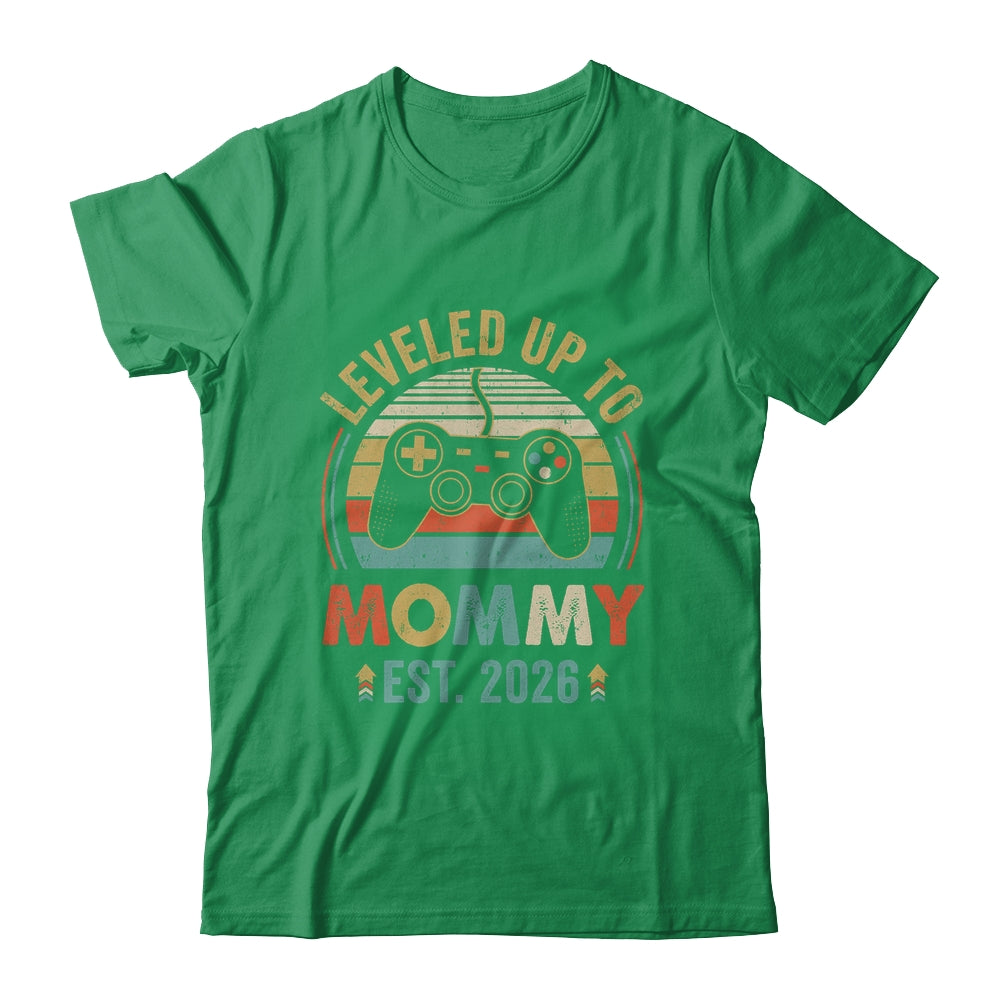 Leveled Up To Mommy 2026 Video Game Promoted To Mommy Shirt & Hoodie | siriusteestore