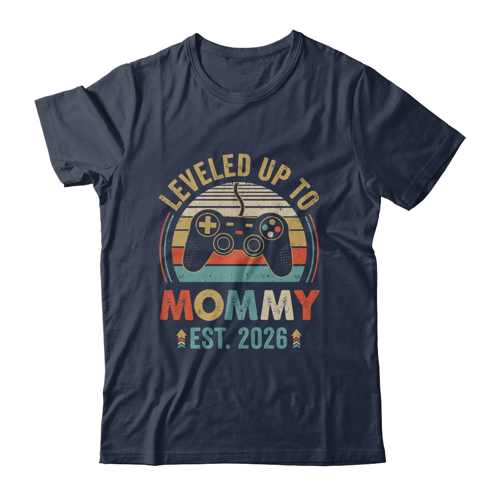 Leveled Up To Mommy 2026 Video Game Promoted To Mommy Shirt & Hoodie | siriusteestore