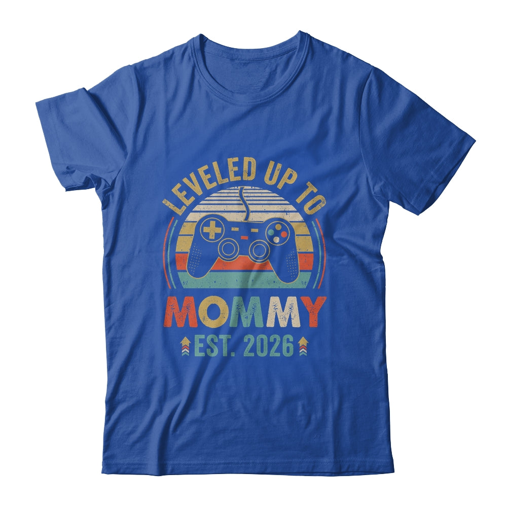 Leveled Up To Mommy 2026 Video Game Promoted To Mommy Shirt & Hoodie | siriusteestore