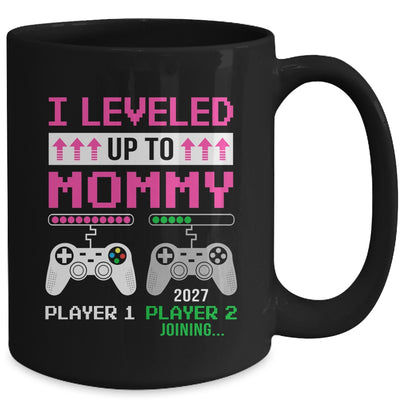 Leveled Up To Mommy 2027 Funny Video Game Soon To Be Mommy Mug | siriusteestore