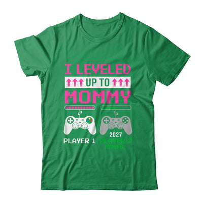 Leveled Up To Mommy 2027 Funny Video Game Soon To Be Mommy Shirt & Hoodie | siriusteestore