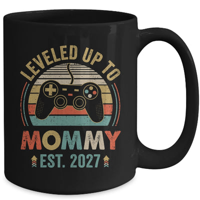 Leveled Up To Mommy 2027 Video Game Promoted To Mommy Mug | siriusteestore