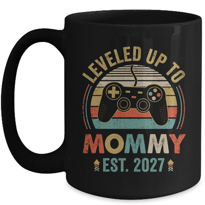 Leveled Up To Mommy 2027 Video Game Promoted To Mommy Mug | siriusteestore