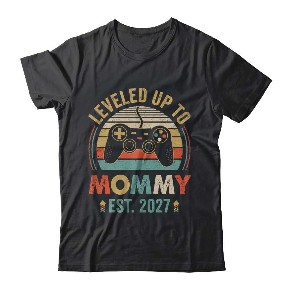 Leveled Up To Mommy 2027 Video Game Promoted To Mommy Shirt & Hoodie | siriusteestore