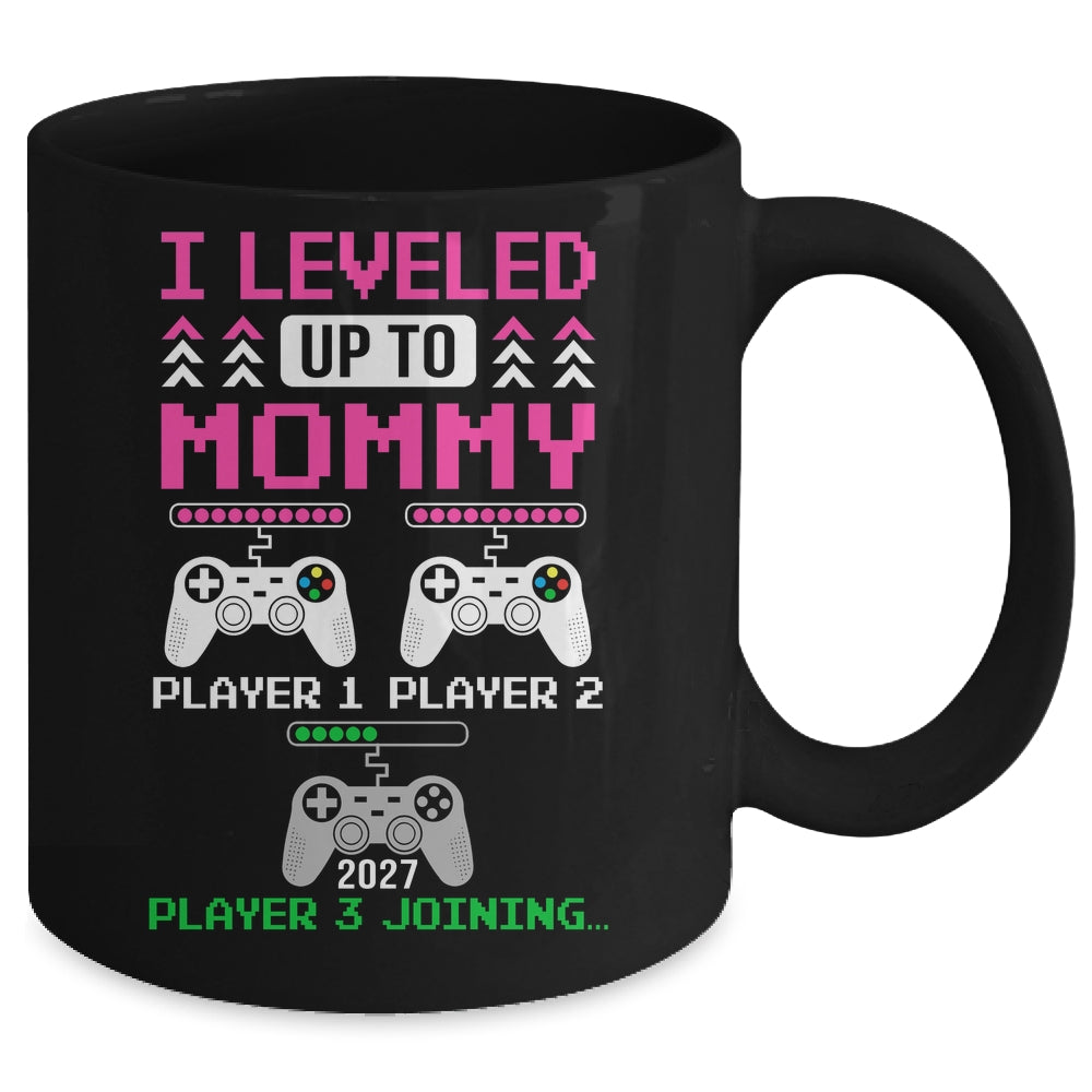 Leveled Up To Mommy Again Funny Funny Gamer Mom Est 2027 Mug | siriusteestore