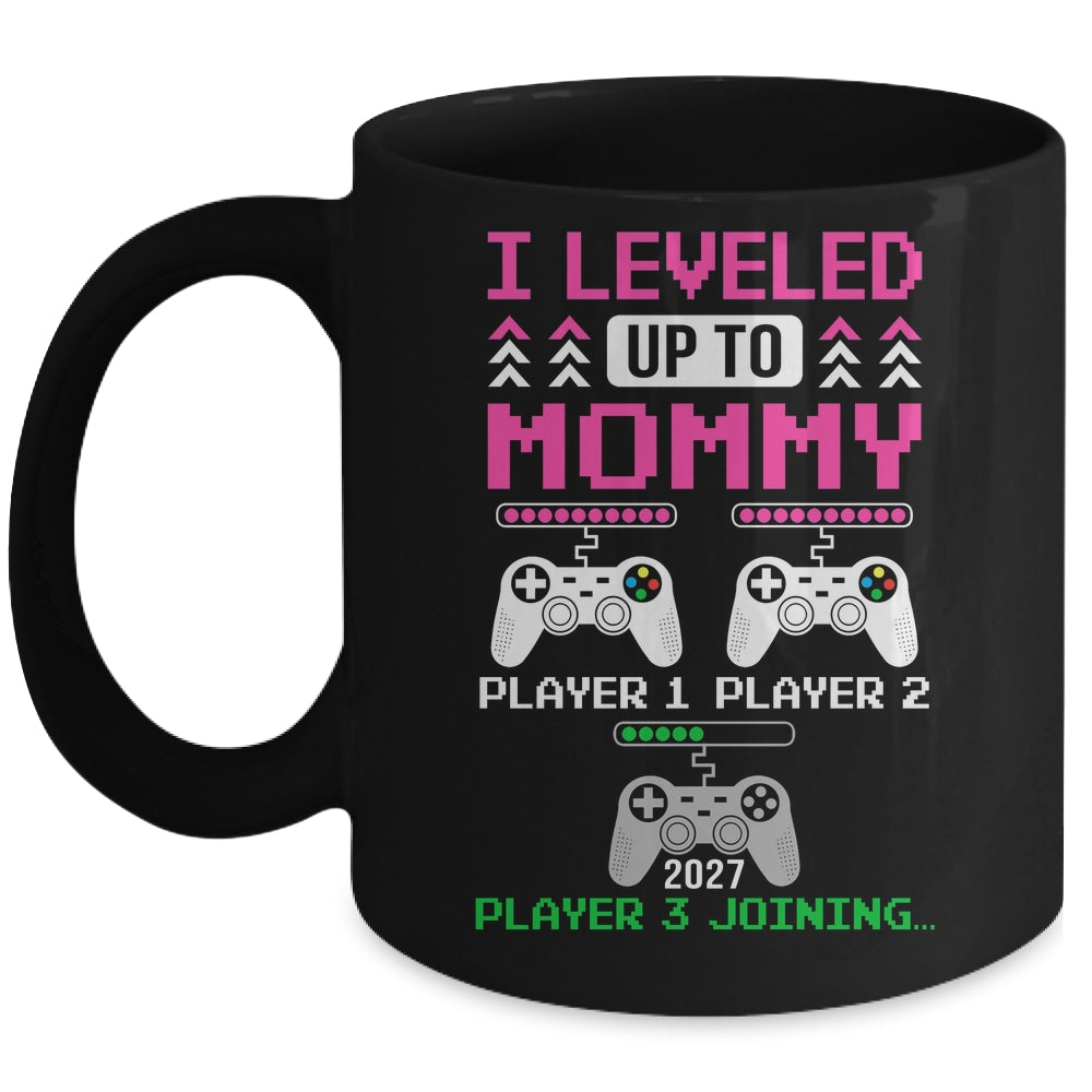 Leveled Up To Mommy Again Funny Funny Gamer Mom Est 2027 Mug | siriusteestore