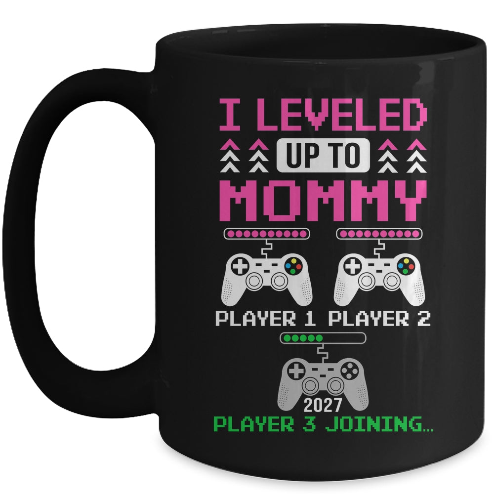 Leveled Up To Mommy Again Funny Funny Gamer Mom Est 2027 Mug | siriusteestore