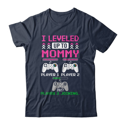 Leveled Up To Mommy Again Funny Funny Gamer Mom Est 2027 Shirt & Hoodie | siriusteestore