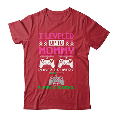 Leveled Up To Mommy Again Funny Funny Gamer Mom Est 2027 Shirt & Hoodie | siriusteestore