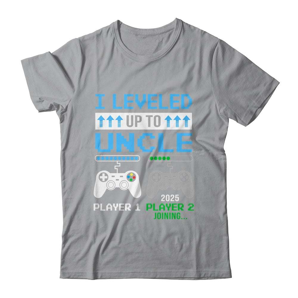 Leveled Up To Uncle 2025 Funny Video Game Soon To Be Uncle Shirt & Hoodie | siriusteestore