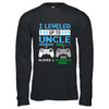 Leveled Up To Uncle 2025 Funny Video Game Soon To Be Uncle Shirt & Hoodie | siriusteestore