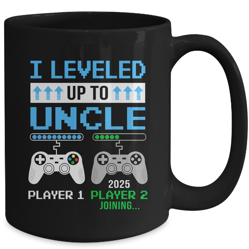 Leveled Up To Uncle 2025 Funny Video Game Soon To Be Uncle Mug | siriusteestore