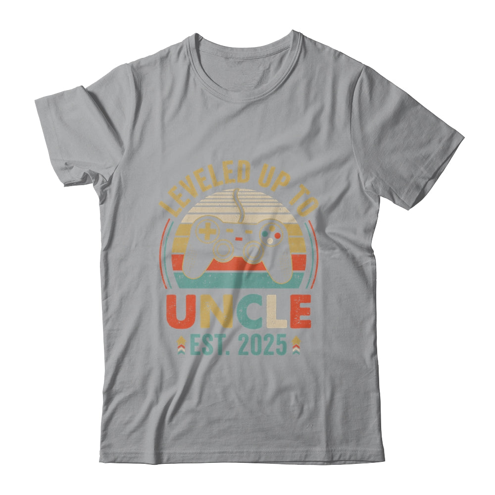 Leveled Up To Uncle 2025 Video Game Promoted To Uncle Shirt & Hoodie | siriusteestore