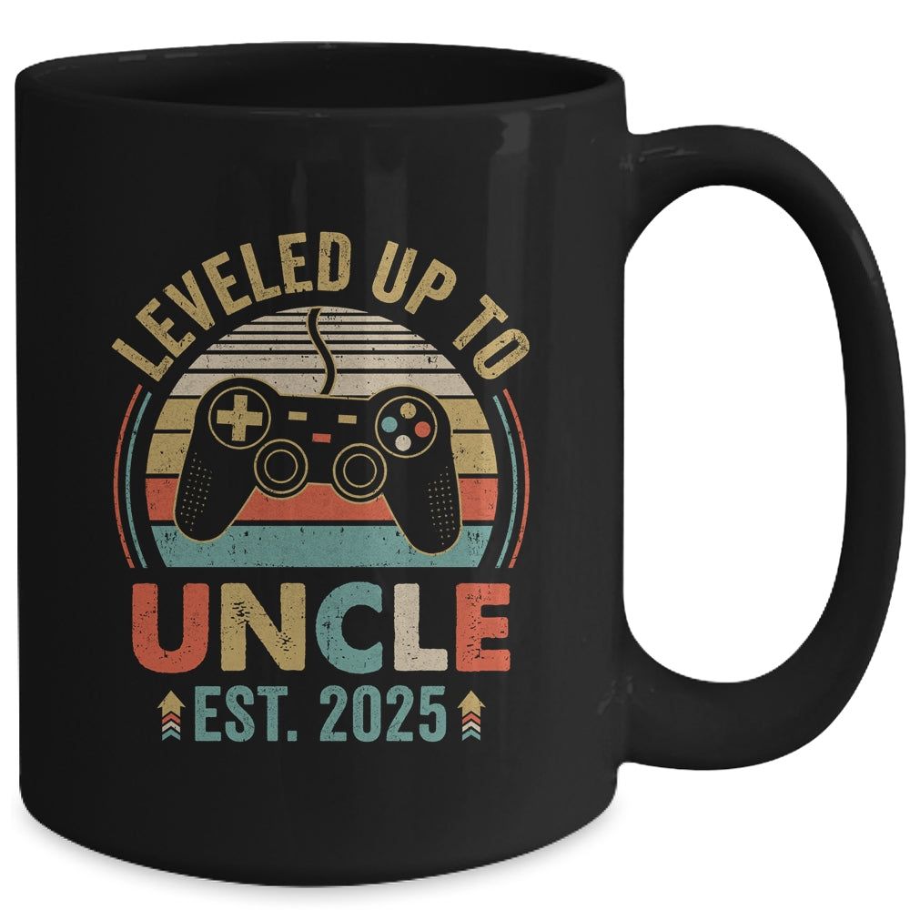 Leveled Up To Uncle 2025 Video Game Promoted To Uncle Mug | siriusteestore