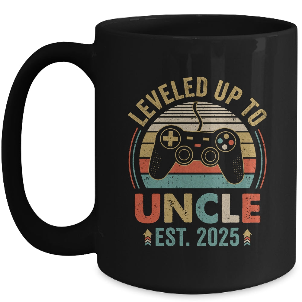 Leveled Up To Uncle 2025 Video Game Promoted To Uncle Mug | siriusteestore