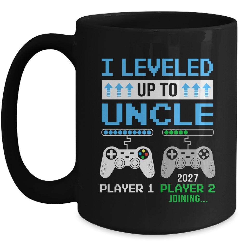 Leveled Up To Uncle 2027 Funny Video Game Soon To Be Uncle Mug | siriusteestore