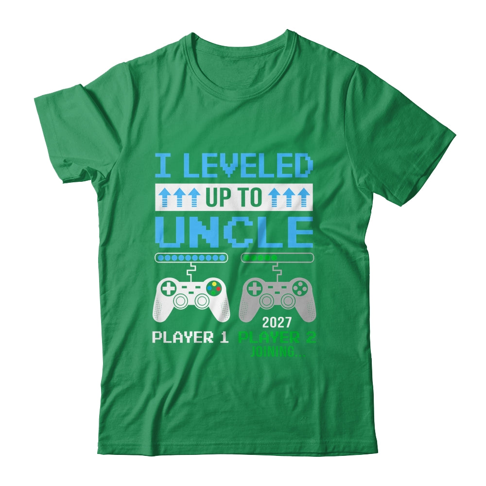 Leveled Up To Uncle 2027 Funny Video Game Soon To Be Uncle Shirt & Hoodie | siriusteestore