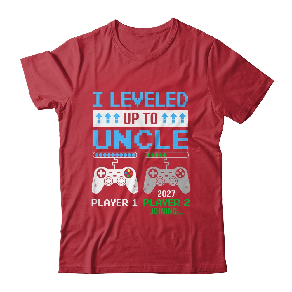 Leveled Up To Uncle 2027 Funny Video Game Soon To Be Uncle Shirt & Hoodie | siriusteestore