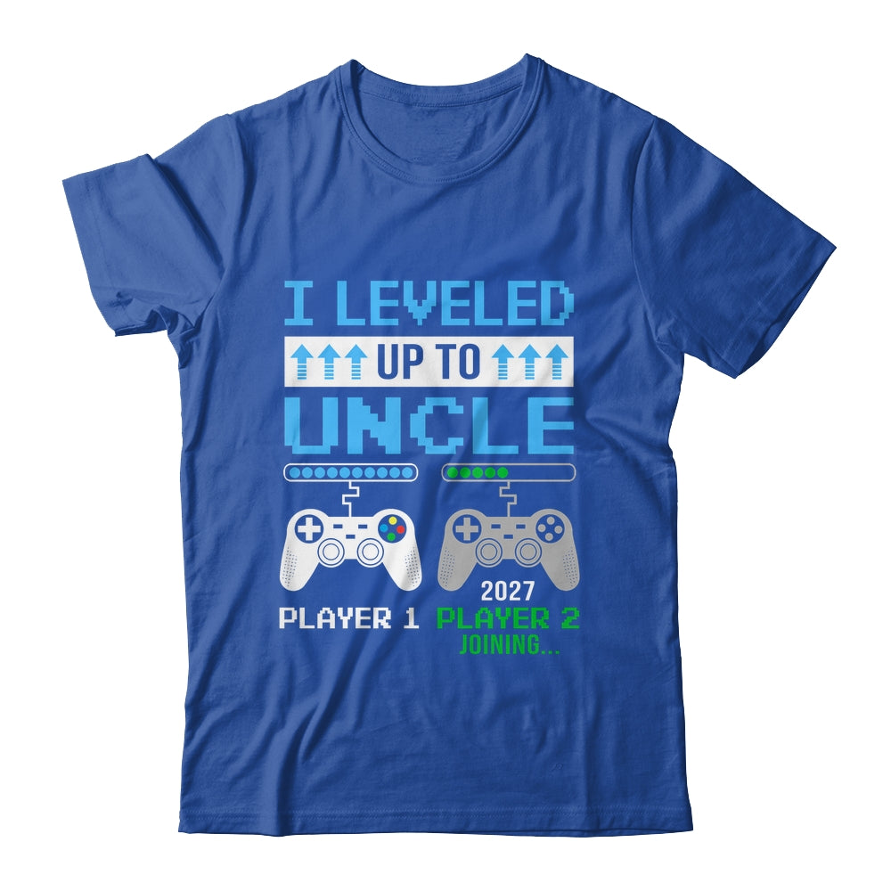 Leveled Up To Uncle 2027 Funny Video Game Soon To Be Uncle Shirt & Hoodie | siriusteestore