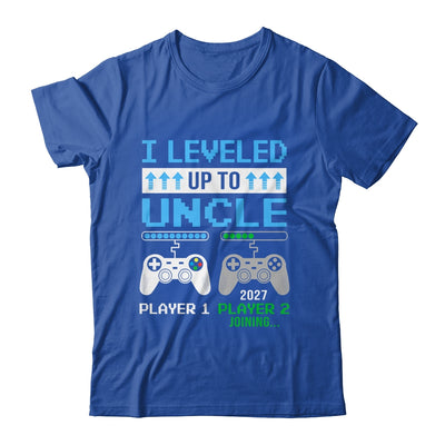 Leveled Up To Uncle 2027 Funny Video Game Soon To Be Uncle Shirt & Hoodie | siriusteestore