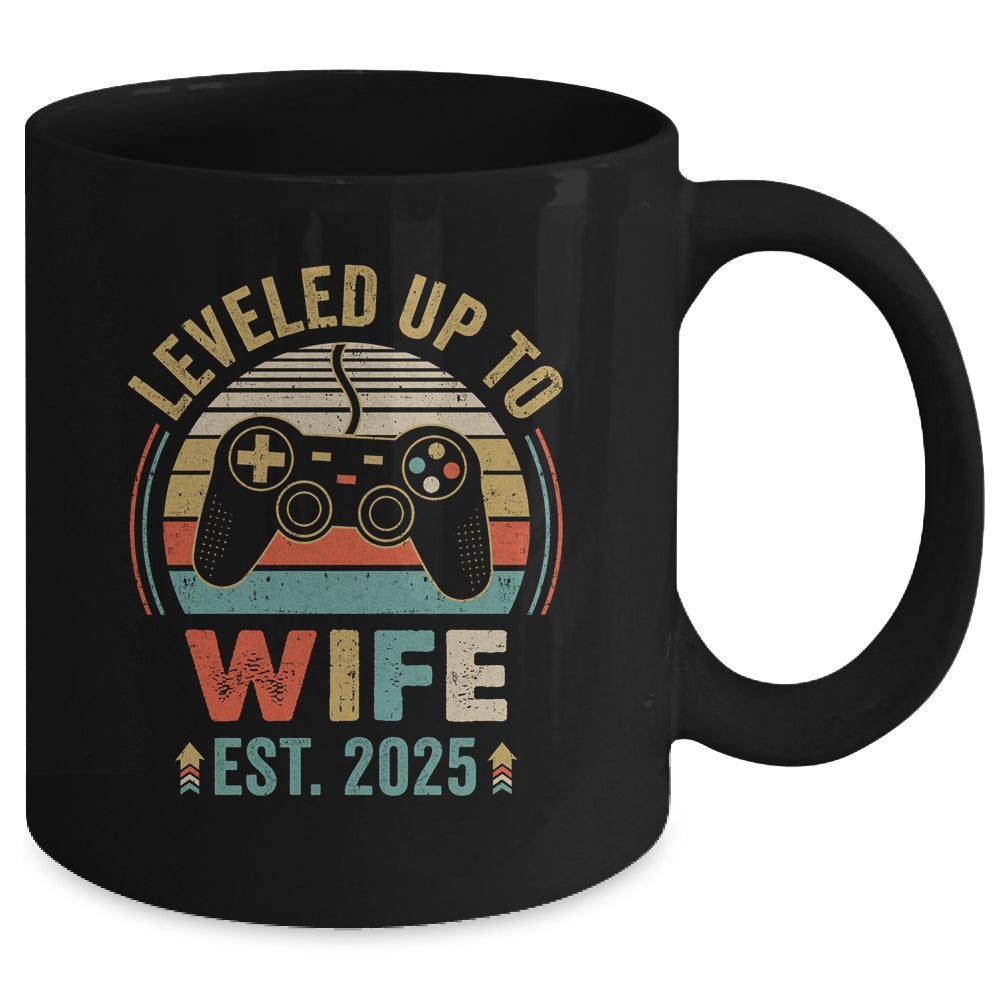 Leveled Up To Wife 2025 Video Game Funny Married Gamer Mug | siriusteestore