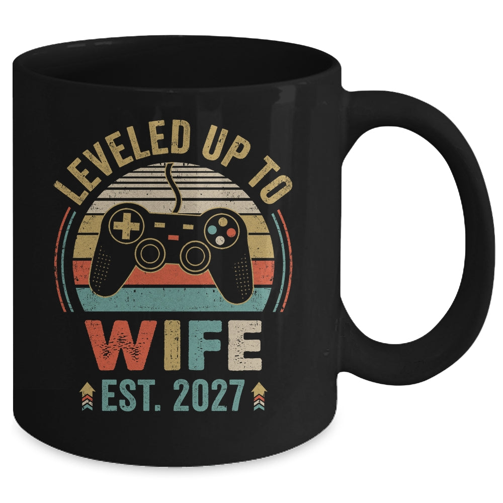 Leveled Up To Wife 2027 Video Game Funny Married Gamer Mug | siriusteestore