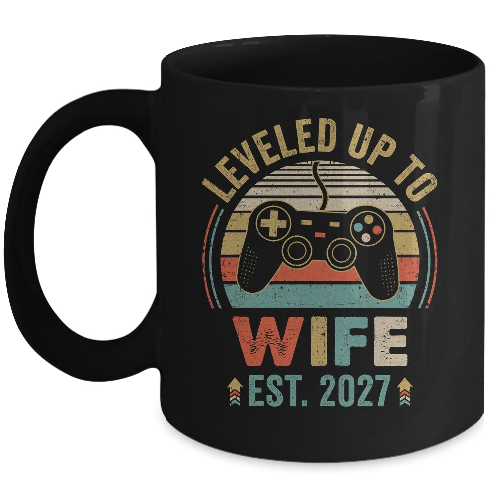 Leveled Up To Wife 2027 Video Game Funny Married Gamer Mug | siriusteestore