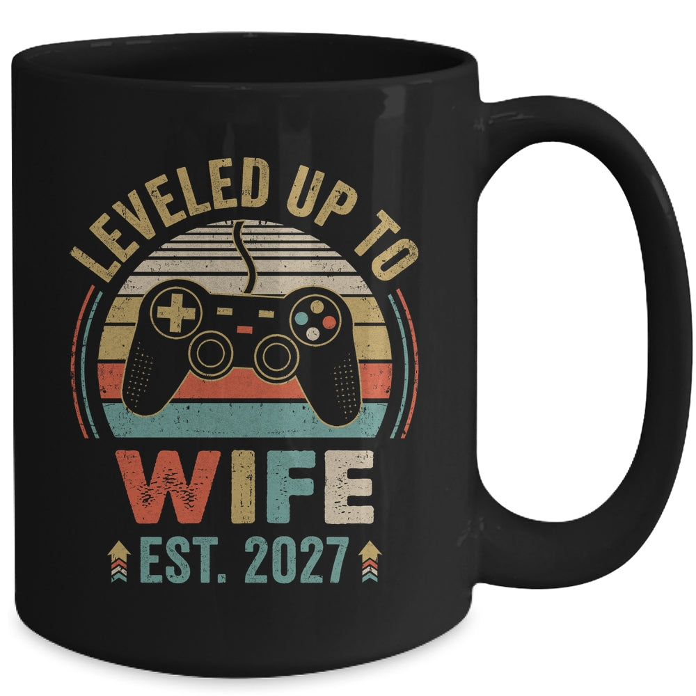 Leveled Up To Wife 2027 Video Game Funny Married Gamer Mug | siriusteestore