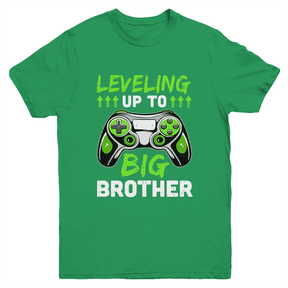 Leveling Up To Big Brother Promoted To Big Brother Gaming Youth Shirt | siriusteestore