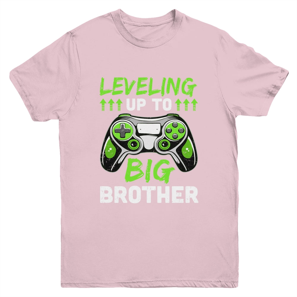 Leveling Up To Big Brother Promoted To Big Brother Gaming Youth Shirt | siriusteestore