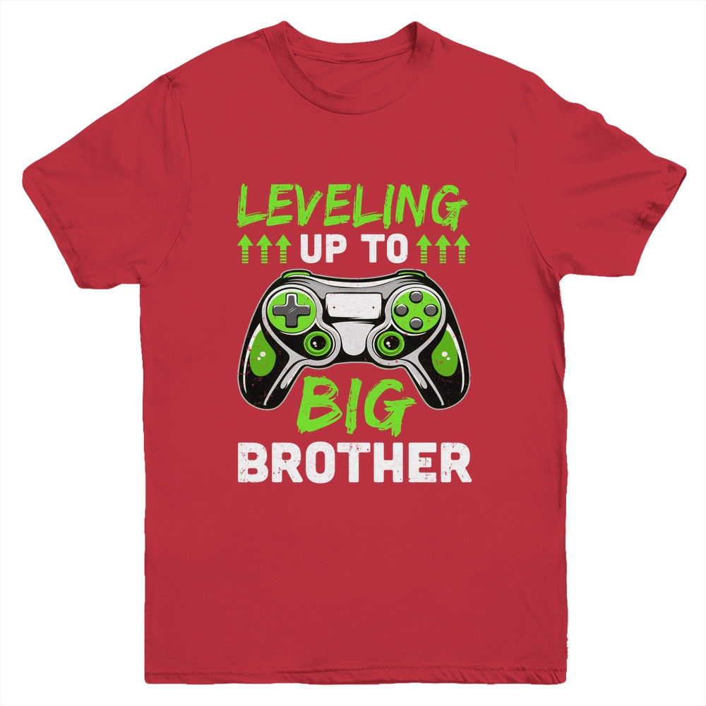 Leveling Up To Big Brother Promoted To Big Brother Gaming Youth Shirt | siriusteestore