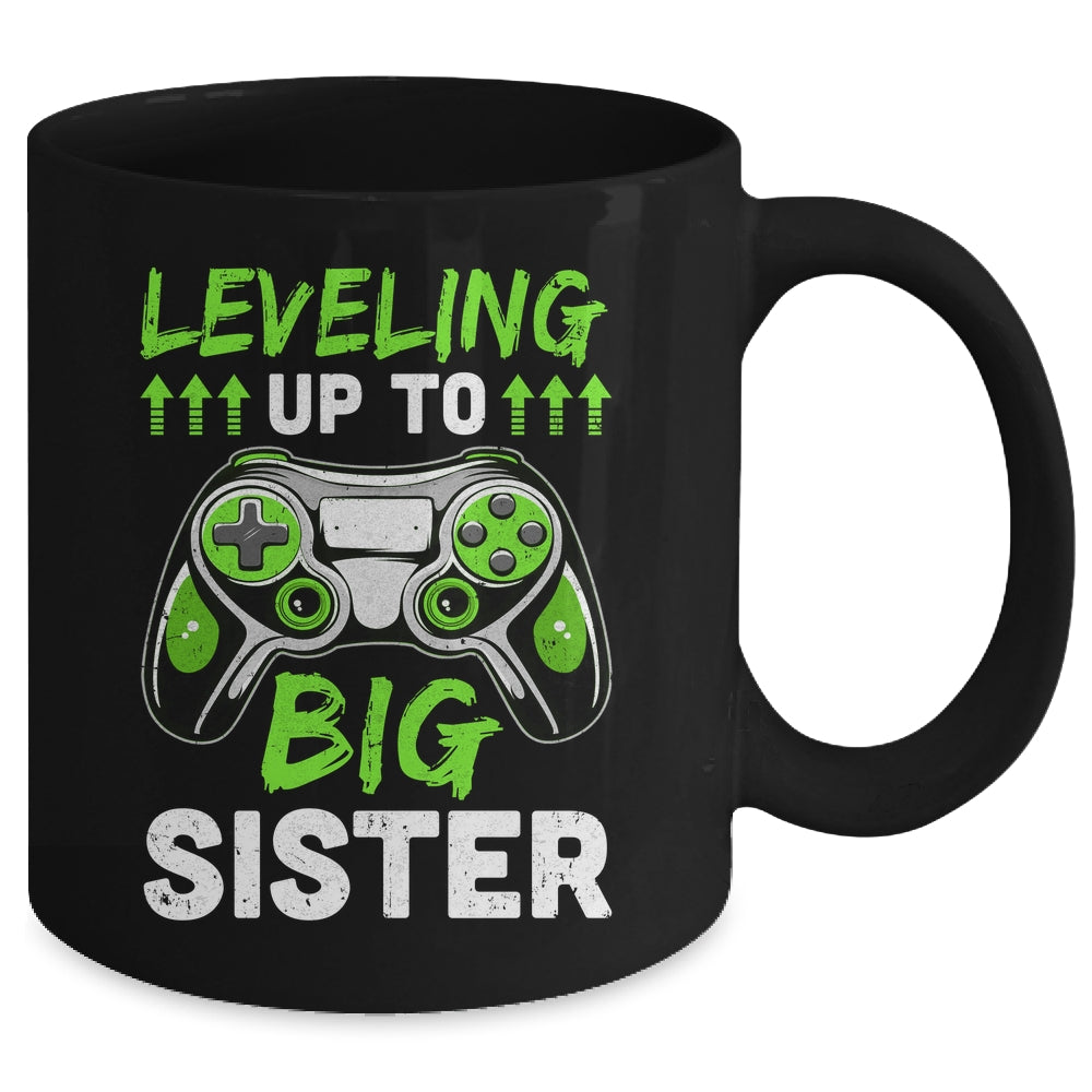 Leveling Up To Big Sister Promoted To Big Sister Gaming Mug | siriusteestore