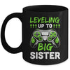Leveling Up To Big Sister Promoted To Big Sister Gaming Mug | siriusteestore