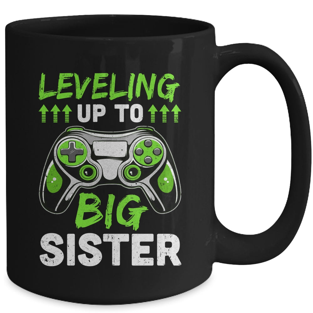 Leveling Up To Big Sister Promoted To Big Sister Gaming Mug | siriusteestore
