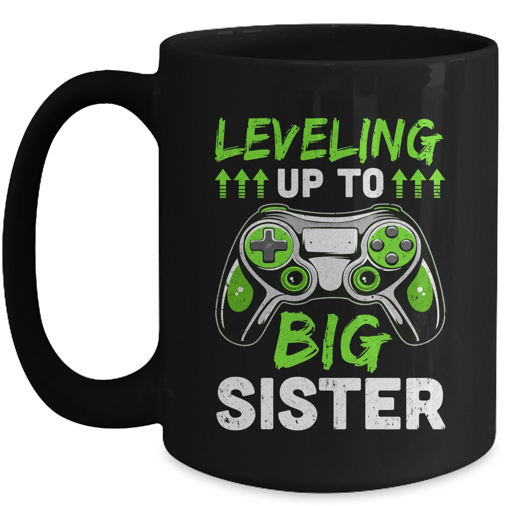Leveling Up To Big Sister Promoted To Big Sister Gaming Mug | siriusteestore