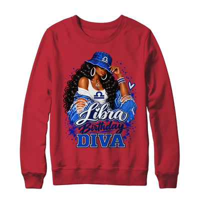 Libra Birthday Diva Black Queen September Woman October Girl Shirt & Sweatshirt | siriusteestore