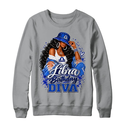 Libra Birthday Diva Black Queen September Woman October Girl Shirt & Sweatshirt | siriusteestore