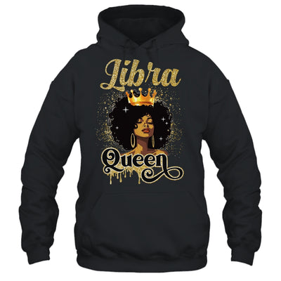 Libra Queen Birthday Afro Girls Black Zodiac Birthday Shirt & Tank Top | siriusteestore