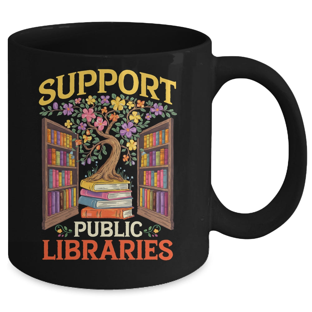 Librarian Support Public Libraries Library Book Lover Mug | siriusteestore