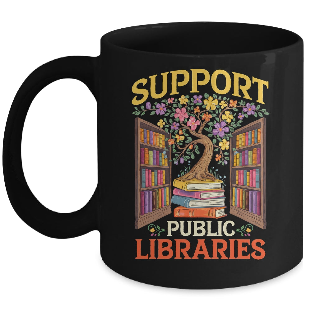 Librarian Support Public Libraries Library Book Lover Mug | siriusteestore