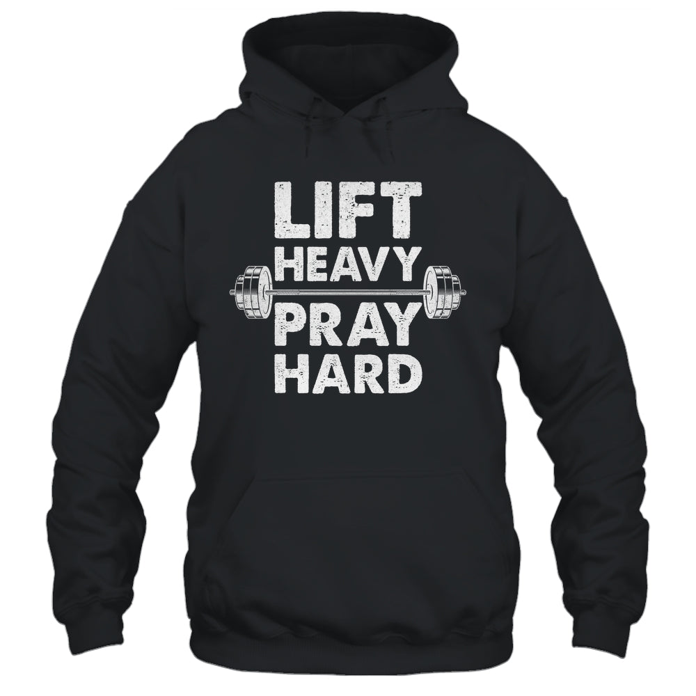 Lift Heavy Pray Hard Gym Workout Christian Faith Men Women Shirt & Tank Top | siriusteestore