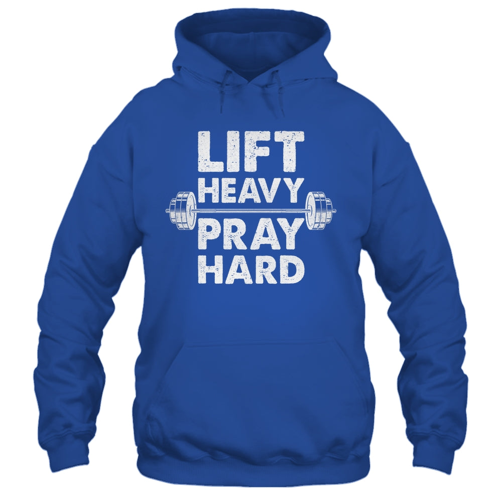 Lift Heavy Pray Hard Gym Workout Christian Faith Men Women Shirt & Tank Top | siriusteestore