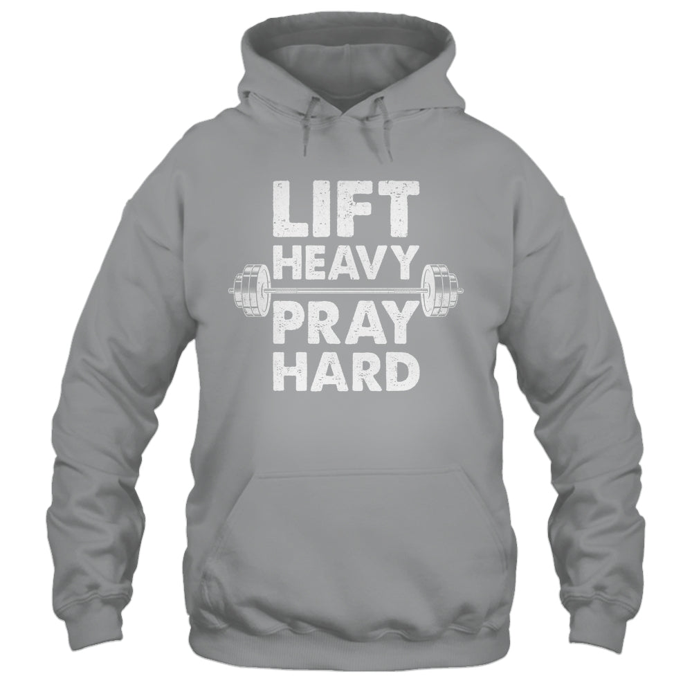 Lift Heavy Pray Hard Gym Workout Christian Faith Men Women Shirt & Tank Top | siriusteestore