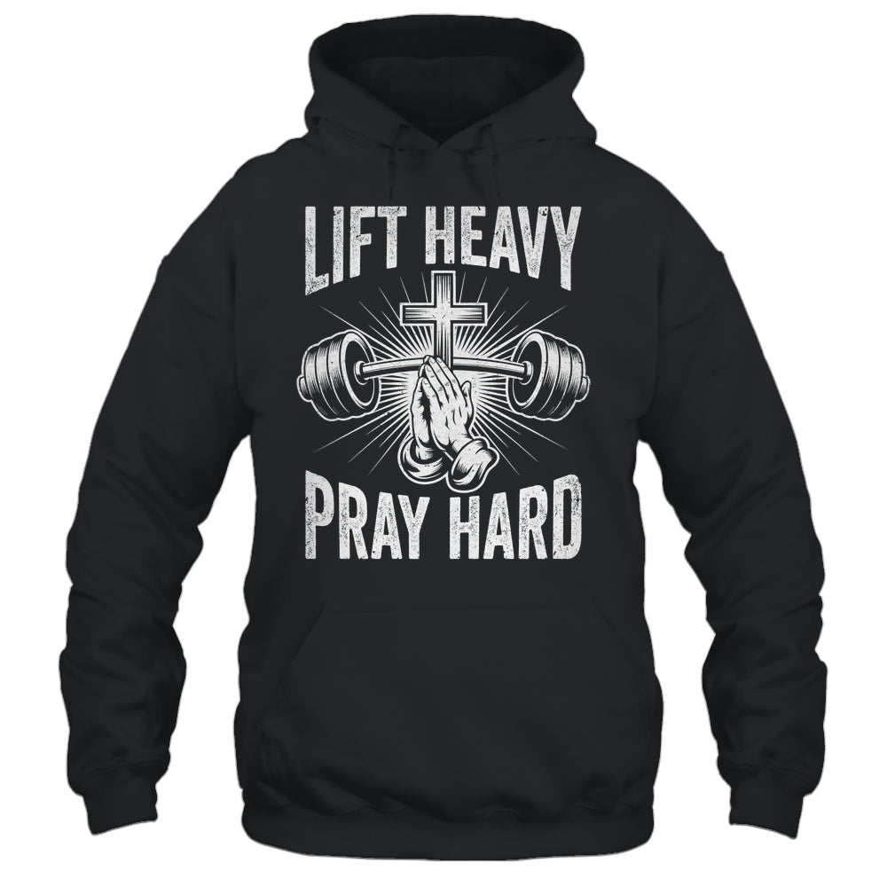 Lift Heavy Pray Hard Workout Christian Gym Men Women Shirt & Tank Top | siriusteestore