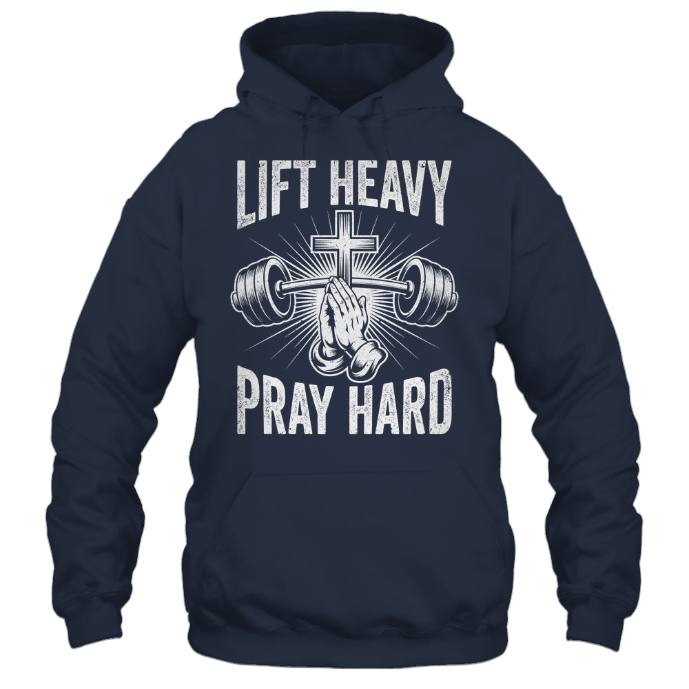 Lift Heavy Pray Hard Workout Christian Gym Men Women Shirt & Tank Top | siriusteestore