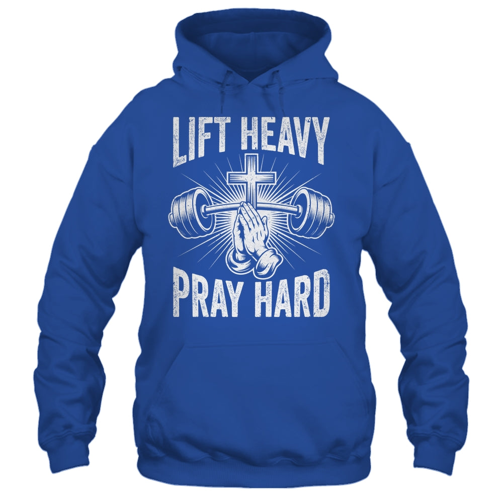 Lift Heavy Pray Hard Workout Christian Gym Men Women Shirt & Tank Top | siriusteestore