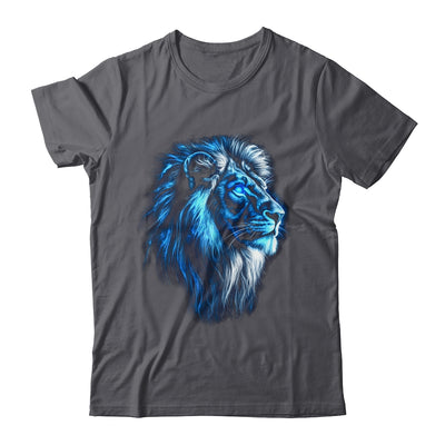 Lion Artwork Blue Eyes Zoo Animal Lion Men Women Shirt & Hoodie | siriusteestore