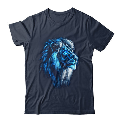 Lion Artwork Blue Eyes Zoo Animal Lion Men Women Shirt & Hoodie | siriusteestore